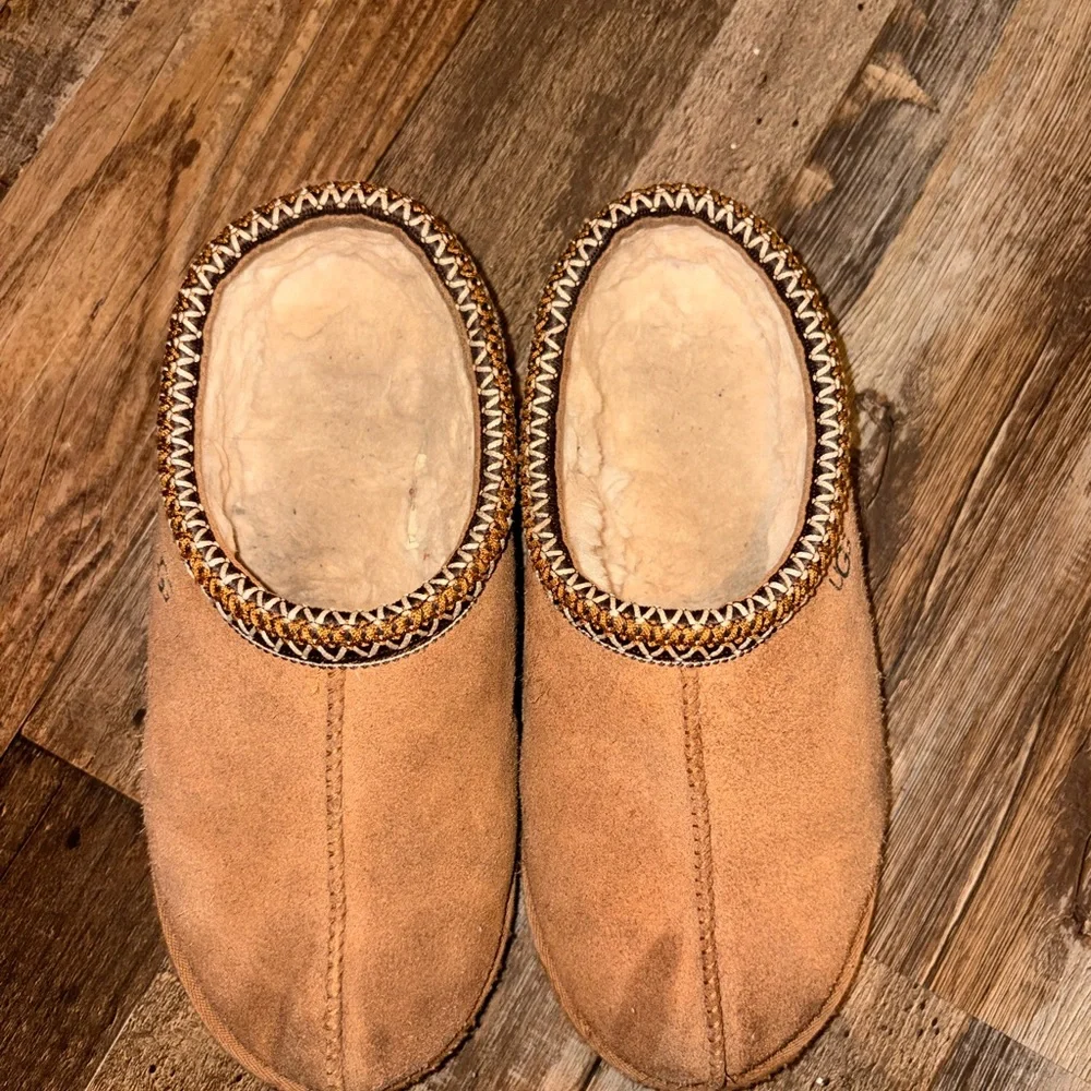 UGG Chestnut Suede Slippers - Picture 3 of 3